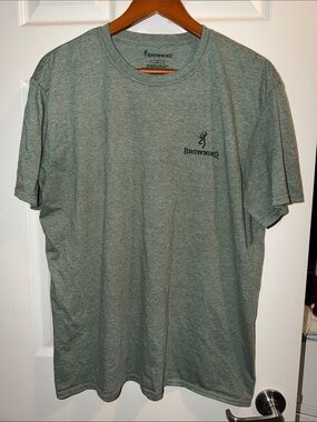 Browning Men's Short Sleeve Tee in Heather Sage Green